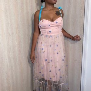 SOLD Ballerina and Sequins Pink Dress